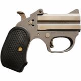 Honey-B, Derringer, Sub-Compact, 22 LR, 3" Barrel, Fixed Sights, Stainless Steel, Silver, 2 Rounds BAHB-22LR