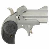 Rawhide, Derringer, 357 Magnum/38 Special, 2.5" Barrel, Rough and Tumble Finish, Silver, Nylon Grips, Fixed Sights, Manual Safety, 2 Rounds, With Trigger Guard BARHW-357-38