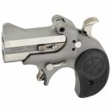 Rawhide, Derringer, 357 Magnum/38 Special, 2.5" Barrel, Rough and Tumble Finish, Silver, Nylon Grips, Fixed Sights, Manual Safety, 2 Rounds, With Trigger Guard BARHW-357-38