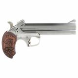 The Texan, Derringer, 410 Gauge 3"/45 Long Colt, 6" Barrel, Stainless Steel, With Trigger Guard, Fixed Sights, Rosewood Grips, 2Rd BATX