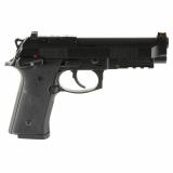 92GTS, Double Action/Single Action, Semi-automatic, Metal Frame Pistol, Full Size, 9MM, 4.7" Barrel, Cerakote Finish, Black, Ambidextrous Frame Mounted Decocker, Fiber Optic Front Sight, 10 Rounds, 2 Magazines J92XFMSDA20