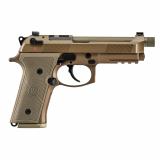 M9A4 G Centurion, Double Action/Single Action, Semi-automatic, Mid Size, Metal Frame Pistol, 9MM, 4.7" Barrel, Aluminum, Flat Dark Earth, Cerekote, Polymer Grip, Tritium Night Sights, Decocker, 10 Rounds, 2 Magazines, Front Picatinny Rail, OpticReady, 1/