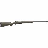 AB3 Composite, Bolt Action Rifle, 7MM Remington, 26" Sporter Contour Barrel, 1:9.5 Twist, Threaded M13X.75, Muzzle Brake, Cerakote Finish, Tungsten, Weather Resistant Composite Olive Drab Green Stock, 3 Rounds, 1 Magazine 035842227