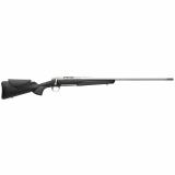 X-Bolt 2, Hunter Composite, Bolt Action Rifle, 6.5 Creedmoor, 22" Sporter Contour Barrel, 1:8 Twist, Threaded M13X.75, Muzzle Brake, Matte Stainless Finish, Silver, Black Composite Adjustable Varl-Tech Stock, 4 Rounds, 1 Magazine 036008282