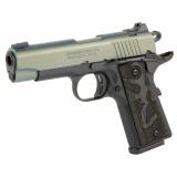 Black Label, 1911, Single Action, Semi-automatic,  Metal Frame Pistol, Compact, 380 ACP, 3.6" Barrel, Cerakote Finish, Northern Lights, Black Frame, Stippled Laminated Wood Grips, 3 Dot Sights, 10 Rounds, 2 Magazines 051993492