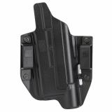 BCA Light Bearing, OWB Concealment Holster, 1.5" Belt Loops, Fits Glock 19/19X/23/32/45 w/SureFire X300, Right Hand, Black, Polymer, Does not fit Glock Gen 5 40SW BC30-1005