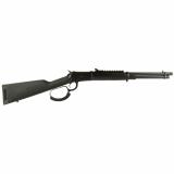 R92 Triple Black, Lever Action Rifle, 45 Long Colt, 16.5" Round Threaded Barrel, Matte Blued Finish, Black, Coated Wood Furniture, Adjustable Sights, Picatinny Optics Rail, 8 Rounds, Right Hand 920451613-TB