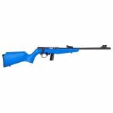 RB22, Bolt Action Rifle, 22LR, 16" Barrel, Blued Finish, Black, Blue Synthetic Stock, Compact, Adjustable Fiber Optic Sights, 10 Rounds RB22L1611BL