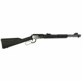 Rio Bravo, Lever Action, 22 LR, 18" Barrel, Adjustable Sights, Synthetic Stock, Engraved US Flag on Receiver, 15 Rounds RL22181SY-EN18