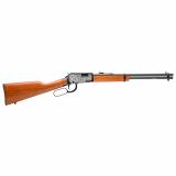 Rio Bravo, 22LR, 18" Barrel, Matte Finish, Black, Wood Stock, Adjustable Sights, Scroll Engraving, 15 Rounds RL22181WD-EN13
