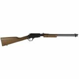 Gallery, Pump Action, 22 WMR, 20" Barrel, Matte Finish, Wood Stock, Adjustable Sights, 12 Rounds, Black RP22W201WD