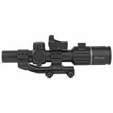 RT-6 1x-6x-24mm Illuminated Ballistic AR Reticle and FastFire Red Dot Reflex Sight Matte Black