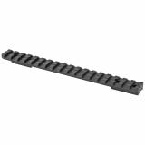 Xtreme Tactical 1 Piece Base, Savage Round Rear Long, Steel, No Cantilever, Fits Savage LA, Compatible w/All Weaver-style and Picatinny-style Rings, Matte Finish 410660