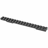 Xtreme Tactical 1 Piece Base, Savage Round Rear Short, Steel, No Cantilever, Fits Savage SA, Com[atible w/All Weaver-style and Picatinny-style Rings, Matte Finish 410661