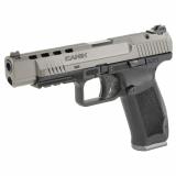 TP9SFx, Striker Fired, Semi-automatic, Polymer Frame Pistol, 9MM, 5.2" Match Grade Barrel, Tungsten Slide, Black Frame, Warren Tactical Sights, 10 Rounds, 2 Magazines, Includes Holster, Interchangeable Backstraps and Four Red Dot Interface Plates HG4192G