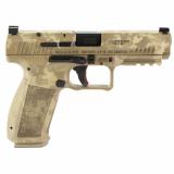 METE SFT, Semi-automatic, Striker Fired, Polymer Framed Pistol, Compact, 9MM, 4.5" Barrel, Cerakote Finish, Modern Digital Color, Optic Ready Slide, (1) RMRcc and (1) Shield RMS/RMSc Footprint Optic Bases, 3 Dot White Sights, Flared Magwell, 2 Magazines,