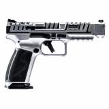 CANIK SFx RIVAL-S | 9MM, Chrome Slide, 5" Barrel, Two 18rd Magazines, Optics Ready