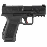 METE MC9L, Semi-automatic, Striker Fired, Polymer Frame Pistol, Compact, 9MM, 3.18" Barrel, Nitride Finish, Black, Optic Ready, White Dot Front Sight, Blackout Rear Sight, 2 Magazines, 17 Rounds, Includes MeCANiK MO1 Red Dot Optic, Custom Holster HG7882V
