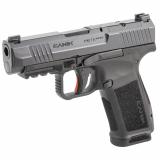 METE MC9LS, Semi-automatic, Striker Fired, Polymer Frame Pistol, Compact, 9MM, 3.63" Barrel, Nitride Finish, Black, Optic Ready, White Dot Front Sight, Blackout Rear Sight, 2 Magazines, 17 Rounds, Includes MeCANiK MO1 Red Dot Optic HG7883V-N