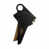 TP9 Full Size Flat Trigger, Lightened, Trigger Assembly, Aluminum Construction, Anodized Finish, Black, Fits TP9 SF ELITE, TP9 ELITE Combat, TP9 SFx, TP9 ELITE SC, METE SF, METE SF Pro, METE SFT, METE SFT Pro, METE SFx, METE SFx Pro, METE SC, METE SC Pro
