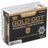 Speer Gold Dot, Personal Protection, 25ACP, 35 Grain, Hollow Point, 20 Round Box 23602GD