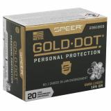 Speer Gold Dot, Personal Protection, 9MM, 124 Grain, Hollow Point, 20 Round Box 23618GD