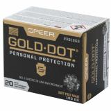 Speer Gold Dot, Personal Protection, 327 Federal, 100 Grain, Hollow Point, 20 Round Box 23913GD