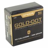 Gold Dot Bullets .400 Diameter 165 Grain Hollow Point