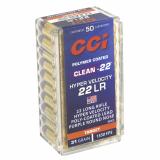 Clean-22, HYPER VELOCITY, 22 LR, 31 Grain, Lead Round Nose, 50 Round Box 954CC