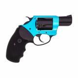 Santa Fe Sky, 38 Special, 2" Barrel, Aluminum Frame, Turquiose/Black Finish, Rubber Grips, Fixed Sights, 5Rd, Fired Case 53864