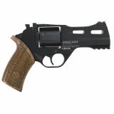 Rhino 40DS Revolver, DA/SA, 9MM, 4" Barrel, Alloy, Black Finish, Walnut Grips, 6Rd, 3 Moon Clips, Fiber optic Front Sight, Adjustable Rear Sight 340-165