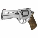 Rhino Single Action Revolver, Single Action Only, 357 Mag, 5" Barrel, Alloy Frame, Chrome Finish, 6Rd, 3 Moon Clips CF340-247
