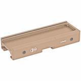 LCS, Flat Dark Earth Aluminum, Proprietary Dual Cable Control Channels, Ambidextrous Tape Switch Mount, Fits Streamlight Pro-Tac Series Remote Tape Switch LCSMK2k FDE