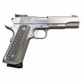 1911 Custom Competition 9mm Luger 5" 9+1 Stainless Steel Blue G10 Checkered w/Scallop Grip