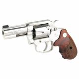 King Cobra, Revolver, 357 Magnum, 3" Barrel, Steel, Stainless Finish, Hogue Grips, Brass Bead Front Sight, 6 Rounds, Upgraded Snake Scale Pattern Walnut Grips KCOBRA-SB3BB-TLS