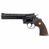 Python Revolver 357 Magnum, 6" Barrel, Steel, Blue Finish, Walnut Grips, Red Ramp Front/Adjustable Rear Sight, 6 Rounds PYTHON-BP6WTS Double Action Only