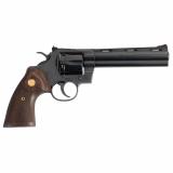Python Revolver 357 Magnum, 6" Barrel, Steel, Blue Finish, Walnut Grips, Red Ramp Front/Adjustable Rear Sight, 6 Rounds PYTHON-BP6WTS Double Action Only