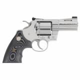 Python Combat Elite, Double Action, Steel Frame Revolver, 357 Magnum, 3" Barrel, Stainless Steel Finish, Silver, G10 Grips, Fixed Front Night Sight, 6 Rounds PYTHON-SP3NS