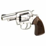 Viper | 357 Magnum, 3" Barrel, Stainless Steel Finish, Traditional Walnut Grips, Black Ramp Front & U-Notch Rear Sight, 6 Rounds VIPER-SP3WRR