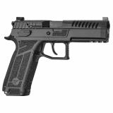 P-09F Nocturne, Semi-automatic, Double Action/Single Action, Polymer Frame Pistol, Full Size, 9MM, 4.53" Barrel, Matte Finish, Black, Optics Ready Slide, Holosun K and RMS Footprint, Contrast Luminescent 3 Dot Sights, Manual Safety with Interchangeable D