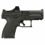 P-10S, Striker Fired, Semi-automatic, Polymer Frame Pistol, Sub-Compact, 9MM, 3.5" Barrel, Nitride Finish, Black, Night Sights, 12 Rounds, 3 Magazines, Holosun SCS Installed 086090