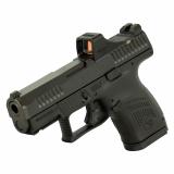 P-10S, Striker Fired, Semi-automatic, Polymer Frame Pistol, Sub-Compact, 9MM, 3.5" Barrel, Nitride Finish, Black, Night Sights, 12 Rounds, 3 Magazines, Holosun SCS Installed 086090
