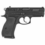 CZ 75 P-01 Compact With De-cocker w/ Rail |9mm Luger 3.8 Inch Barrel Black Finish Polycoat Two 14 Round Magazines