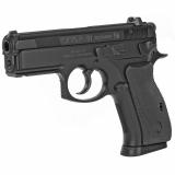 CZ 75 P-01 Compact With De-cocker w/ Rail |9mm Luger 3.8 Inch Barrel Black Finish Polycoat Two 14 Round Magazines
