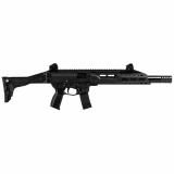 Scorpion 3 Plus, Semi-automatic, Carbine, 9MM, 16.3" Barrel, Threaded 1/2x28, Matte Finish, Black, Faux Suppressor, Folding Adjustable Stock, Adjustable Sights Ambidextrous Bolt Catch, 20 Rounds, 5 Magazines 91434