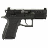 P-09C Nocturne Compact | 9MM, 3.74" Barrel, Black, Optics Ready Slide, Holosun K and RMS Footprint, Contrast Luminescent 3 Dot Sights, Manual Safety w/ Interchangeable Decocker, Semi-automatic, Double Action/Single Action, Polymer Frame Pistol