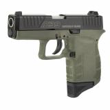 DB9, 9MM, 3" Barrel, Polymer Frame, OD Green Finish, Fixed Sights, 6Rd, 1 Magazine DB0200P101