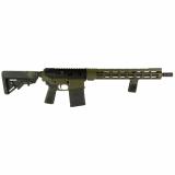 DB10, Semi-automatic Rifle, AR-10, 308 Winchester, 16" Barrel, Cerakote Finish, Black/Green, Multicam Black B5 Grip and Stock, 20 Rounds, 1 Magazine 1080C281