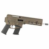 DBX57, Semi-automatic, Aluminum Frame Pistol, 5.7X28MM, 8" Threaded Barrel, 1/2x28, DBX Muzzle Device, Cerakote Finish, Midnight Bronze, Magpul MOE-K Grip, M-LOK Compatible Rail, 20 Rounds, 1 FN Five Seven Compatible Pro Magazine DB1614L071