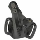 Thumb Break Mini Slide, OWB Holster, Right Hand, Fits S&W Bodyguard 2.0, Leather Construction, Matte Finish, Black 085BA5ZZ0